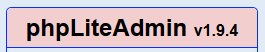 phpLiteAdmin 1.9.4